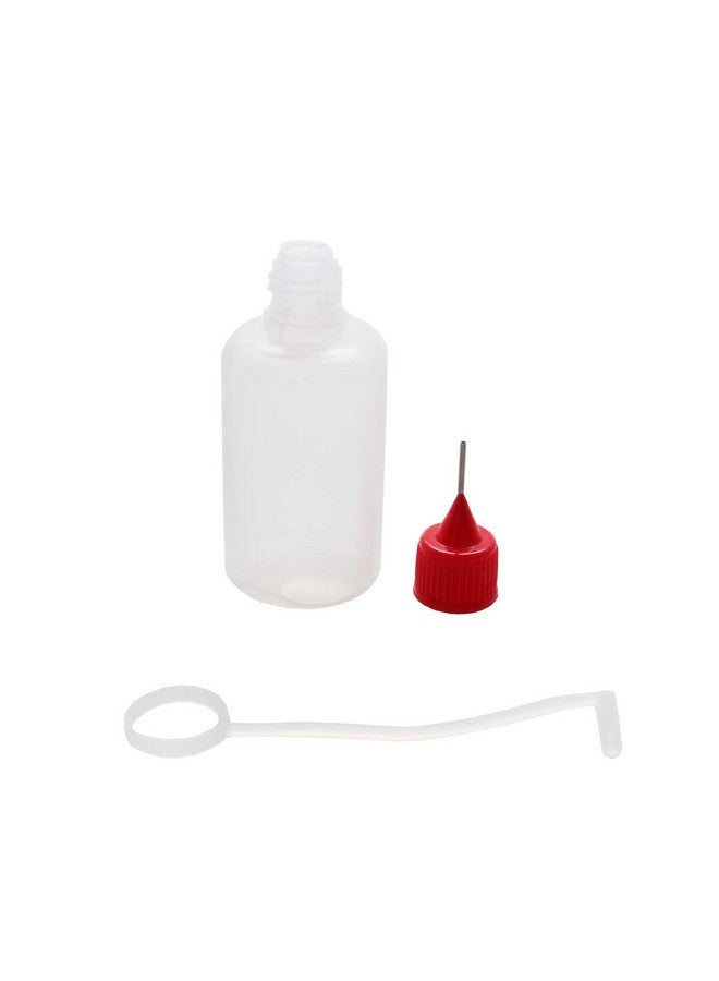 LJY 30 Pcs Precision Tip Applicator Bottles Including 30Pcs 1 Ounce Translucent Bottles 30Pcs Colored Tips And 5Pcs Mini Funnels For Diy Quilling Craft Acrylic Painting - Image 5