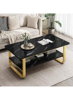 NKX Luxury Living Room Modern Oval Marble Nordic 2 Layer Coffee Table  - Image 2