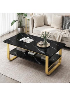 NKX Luxury Living Room Modern Oval Marble Nordic 2 Layer Coffee Table  - Image 5