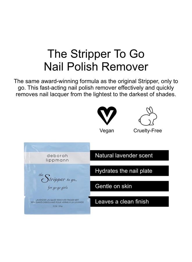Deborah Lippmann Nail Polish Remover, The Stripper To Go .12 Oz - Image 2