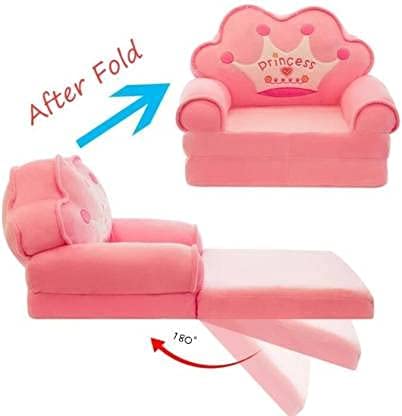 Peponi Super Soft Kids Sitting Bedding Set-Baby Pink for 0-2 Years Kid (A.Pink Sofa Bed) Premium Micro Fibre Filling - Image 3