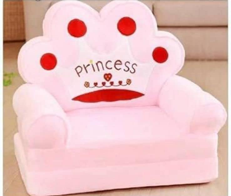 Peponi Super Soft Kids Sitting Bedding Set-Baby Pink for 0-2 Years Kid (A.Pink Sofa Bed) Premium Micro Fibre Filling - Image 5
