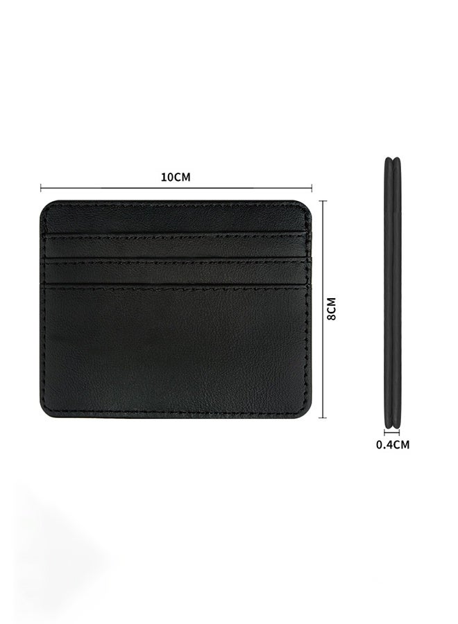Leather Business Card Wallet Multifunctional Bank Card Holder - Image 3