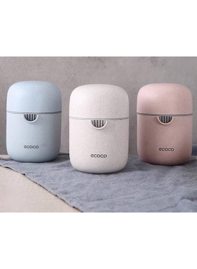 إيكوكو عصارة يدوية جديدة من Ecoco متعددة الوظائف إيجابية وسلبية مزدوجة الاستخدام عصارة يدوية من قش القمح البرتقالي أدوات إكسسوارات المطبخ - Image 3