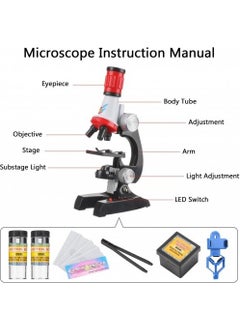 Hit Teknoloji Hit Technology Children's Educational Microscope Set 100X 400X 1200X Magnification (With Phone Clip)  - Image 2