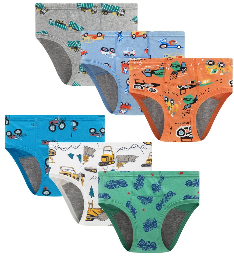 Boboking Boys Training Toddler Underwear Truck Potty Briefs For Boys Size 3 - Image 1