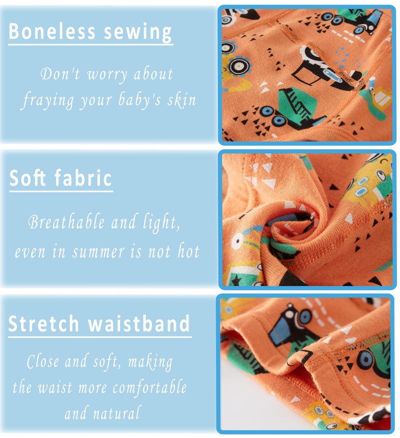 Boboking Boys Training Toddler Underwear Truck Potty Briefs For Boys Size 3 - Image 5