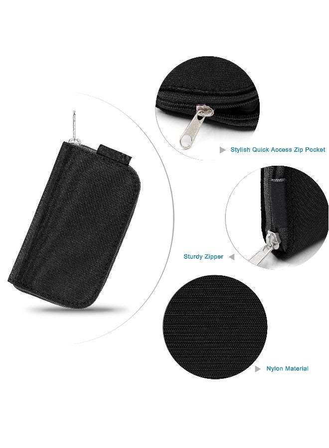 Memory Card Cases Slot Zippered Carrying Holder Bags Pouch Organizer Keeper Media Storage Organization Eco Fused Case - Image 4