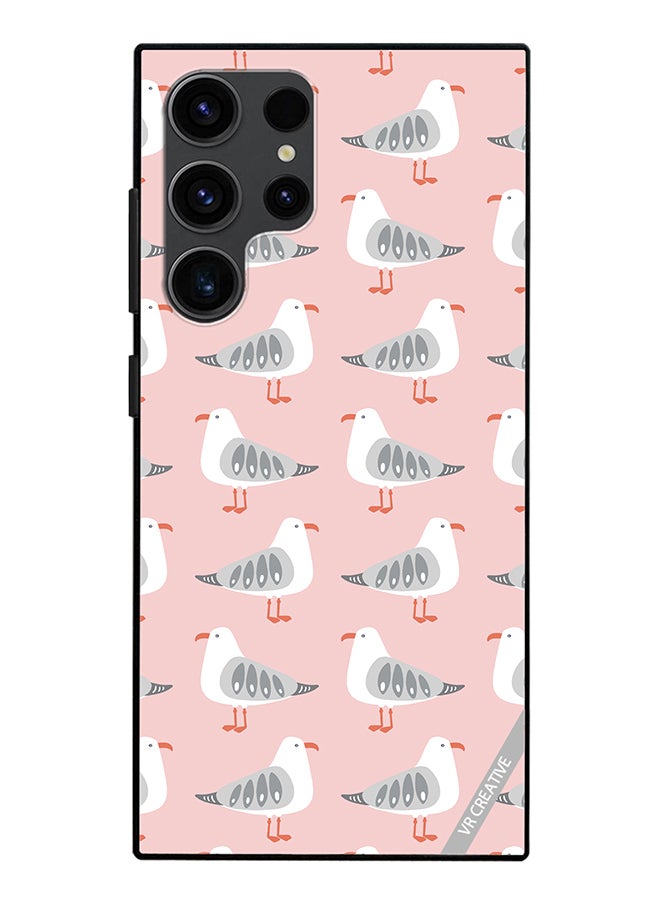 VR CREATIVE Protective Case Cover For Samsung Galaxy S24 Ultra Seagull Vector Design Multicolour - Image 1