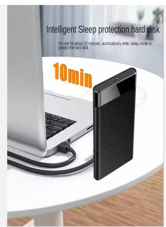 DUNISO - External Hard Drive Enclosure， 2.5 inch universal external hard drive, USB 3.0 push pull version, 5Gbps, supports mechanical and solid state drives，black - Image 1