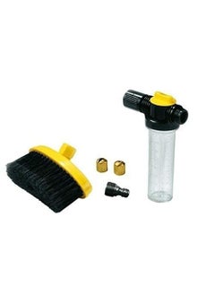 SNAPSHOPECOM SNAPSHOPECOM Plastic Water Zoom Jet Pressure Washer Garden Hose Attachment with Soap Dispenser and Brush for Washing Cars Cleaning Decking Path  - Image 4