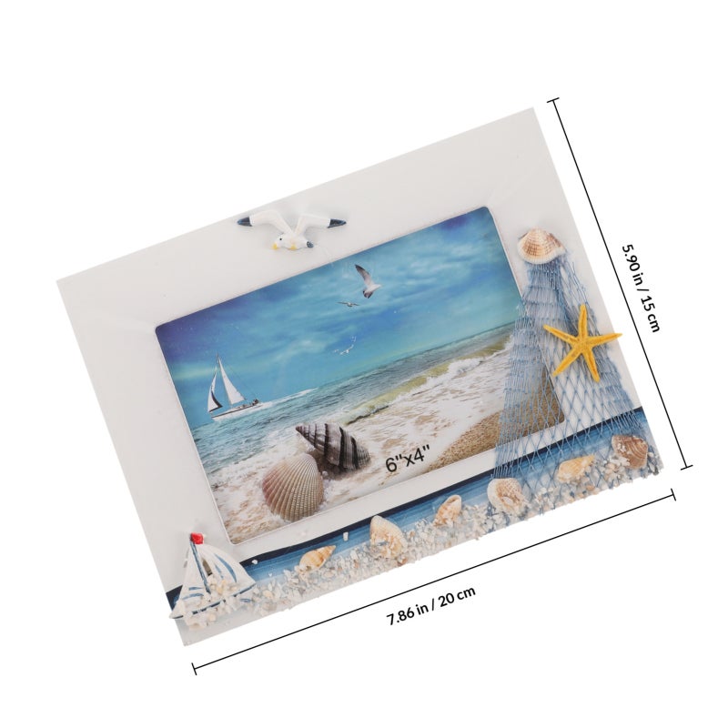 Desktop Photo Frame Picture Frames Nautical Picture Frame Beach Picture Frame - Image 2