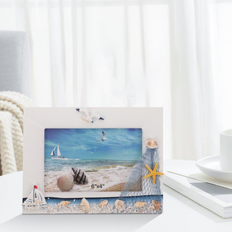 Desktop Photo Frame Picture Frames Nautical Picture Frame Beach Picture Frame - Image 3