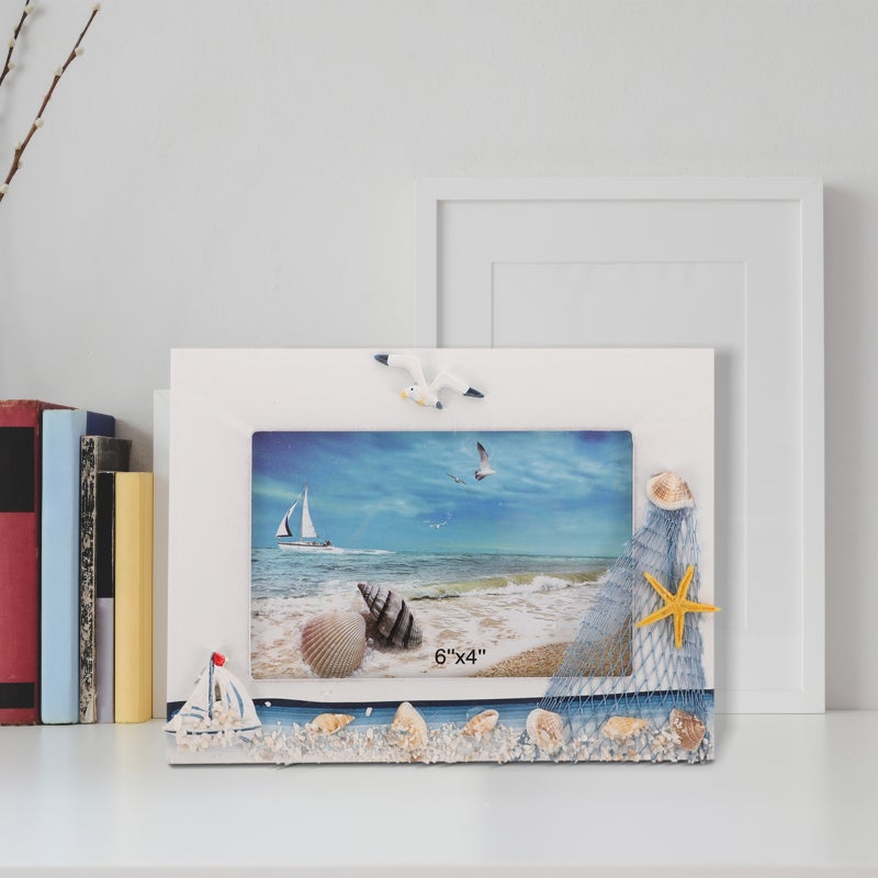 Desktop Photo Frame Picture Frames Nautical Picture Frame Beach Picture Frame - Image 4