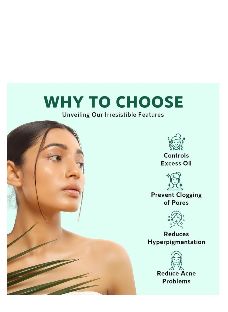 Healthstar Orgatre Acne Control Facial Serum Anti Acne Serum for Oily Skin Powerful Solution with Neem Tea Tree Oil and VITAMILS for Clear, Radiant Skin 30ML  - Image 2