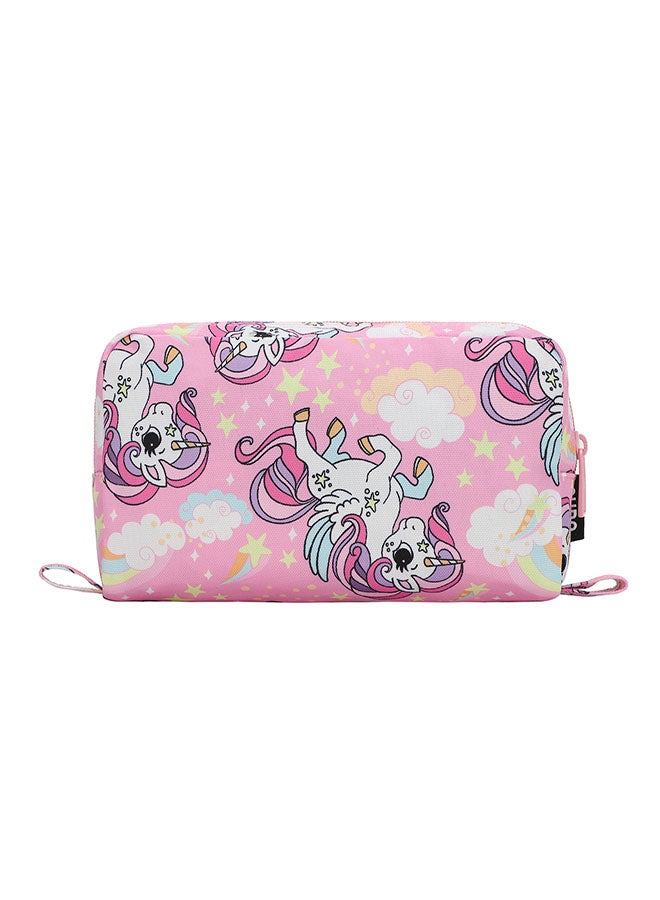 CUBS Unicorn & Rainbows Print Waterproof pencil case pouch with zip closure - Image 3