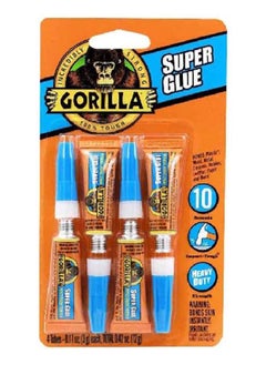 Gorilla 4-Piece High Strength Impact-Tough Versatile Super Glue 3 g 1026256  - Image 1