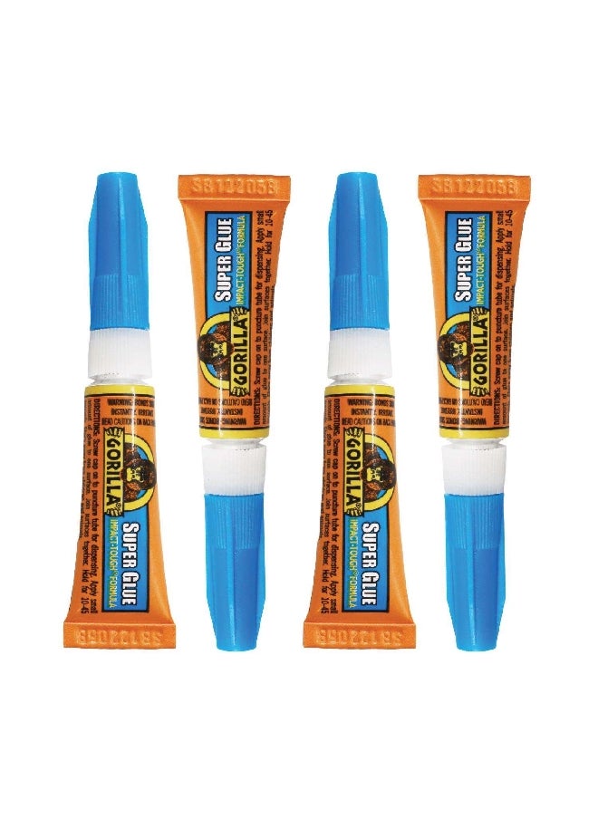 Gorilla - 4-Piece High Strength Impact-Tough Versatile Super Glue 3 g 1026256 - Image 1