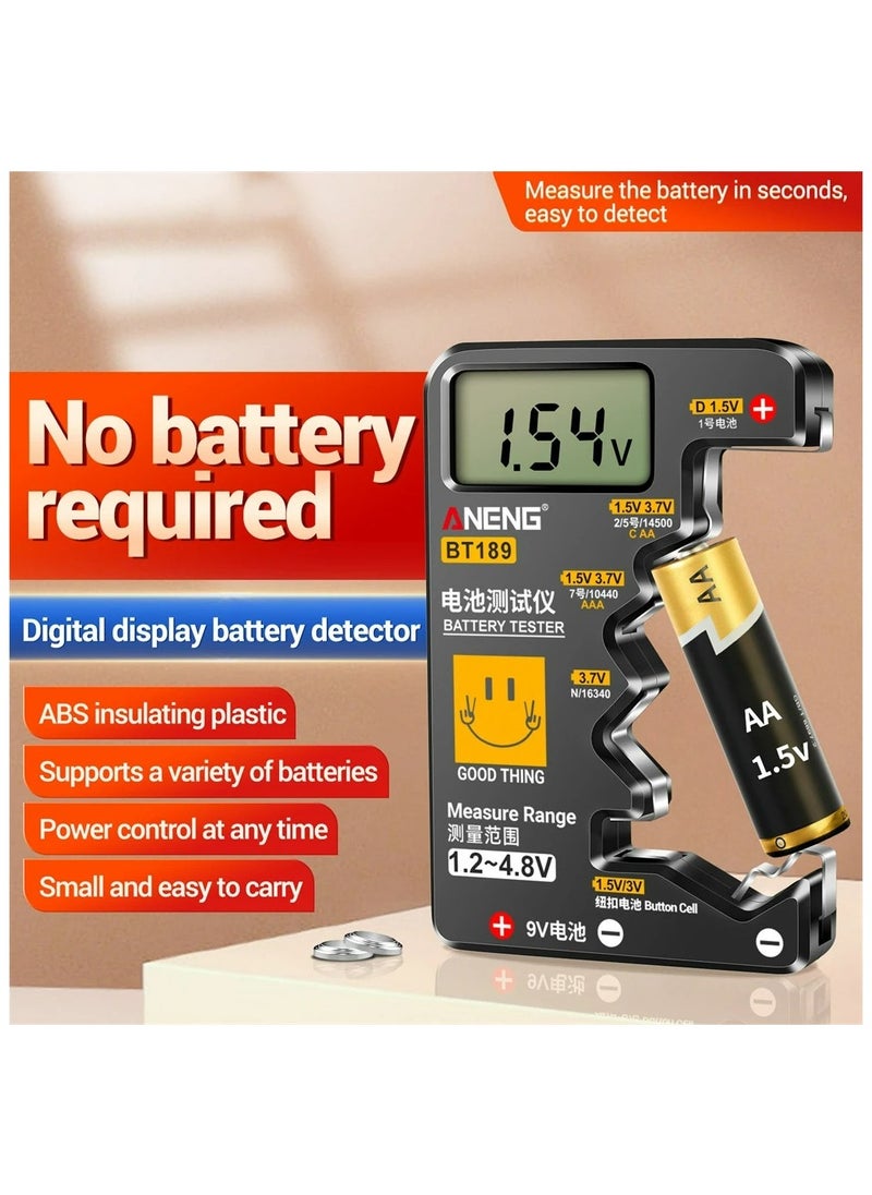 ANENG - ANENG BT189 Button Cell Battery Tester 9V N D C AA  AAA Universal Household LCD Display Battery Tester Power Bank Detectors Tools - Image 1