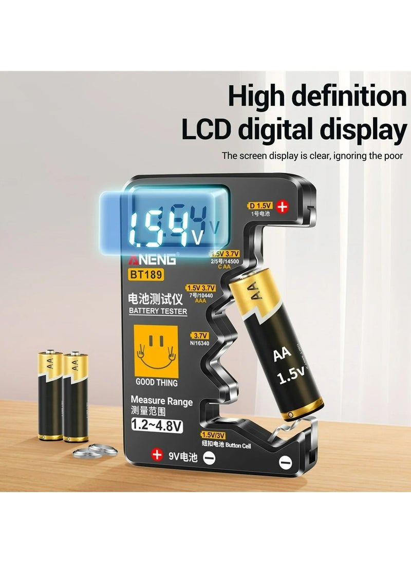ANENG - ANENG BT189 Button Cell Battery Tester 9V N D C AA  AAA Universal Household LCD Display Battery Tester Power Bank Detectors Tools - Image 1
