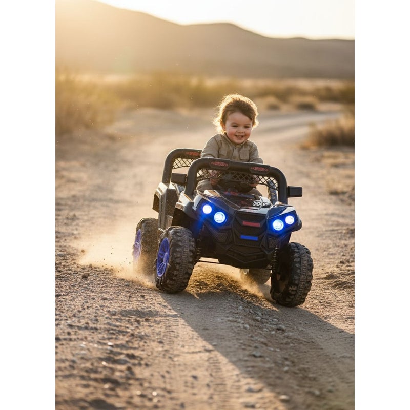 Dream Land Oatmeal Electric Rides-on Car for Kids with Remote Control - Blue - 769P - Image 5