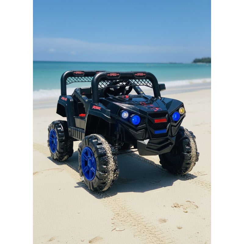 Dream Land Oatmeal Electric Rides-on Car for Kids with Remote Control - Blue - 769P - Image 2