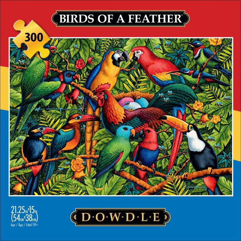 Buffalo Games - Eric Dowdle - Birds of a Feather - 300 Piece Jigsaw Puzzle for Adults Challenging Puzzle Perfect for Game Nights - Finished Size is 21.25 x 15.00 - Image 2