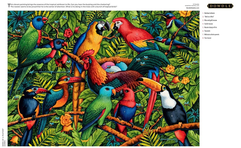 Buffalo Games - Eric Dowdle - Birds of a Feather - 300 Piece Jigsaw Puzzle for Adults Challenging Puzzle Perfect for Game Nights - Finished Size is 21.25 x 15.00 - Image 5