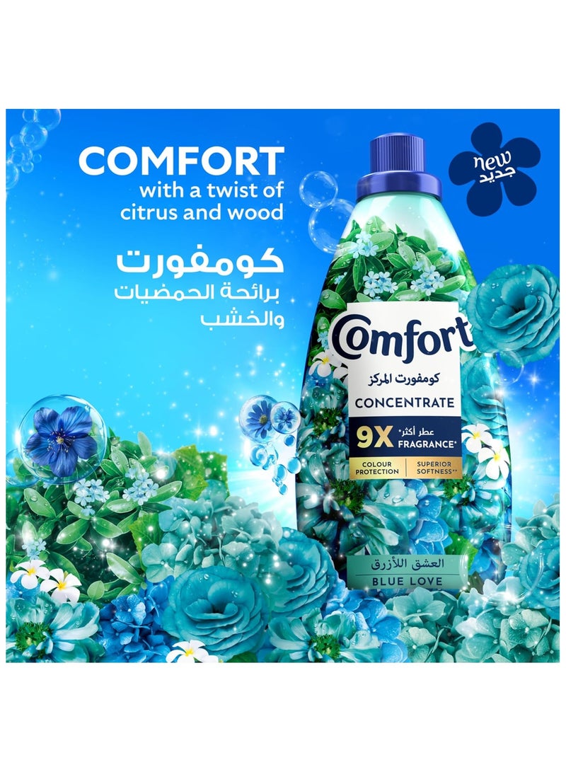 Comfort Concentrated Fabric Softener, 9X Fragrance, Colour Protection, Superior Softness, Blue Love Scent, 1L - Image 3