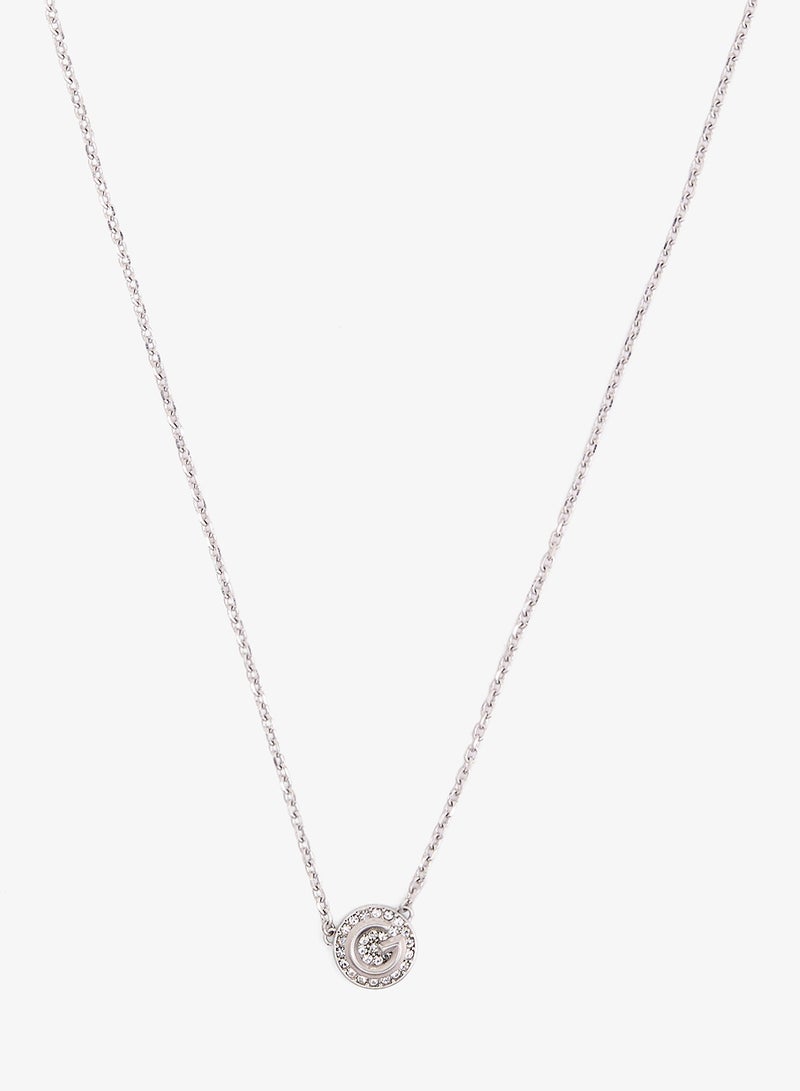 GUESS G Crystal Logo Necklace - Image 2