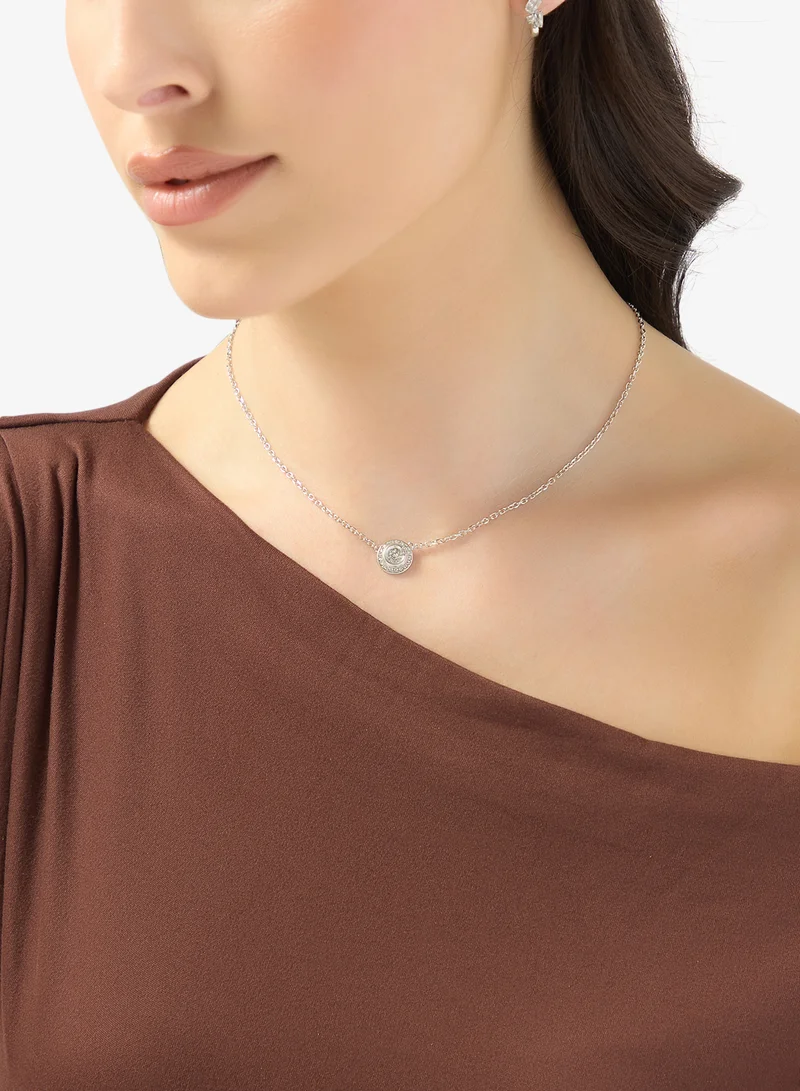 GUESS G Crystal Logo Necklace