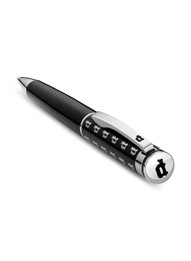 POLICE The Gabriola Black Pen with Patterned Signature P Logo