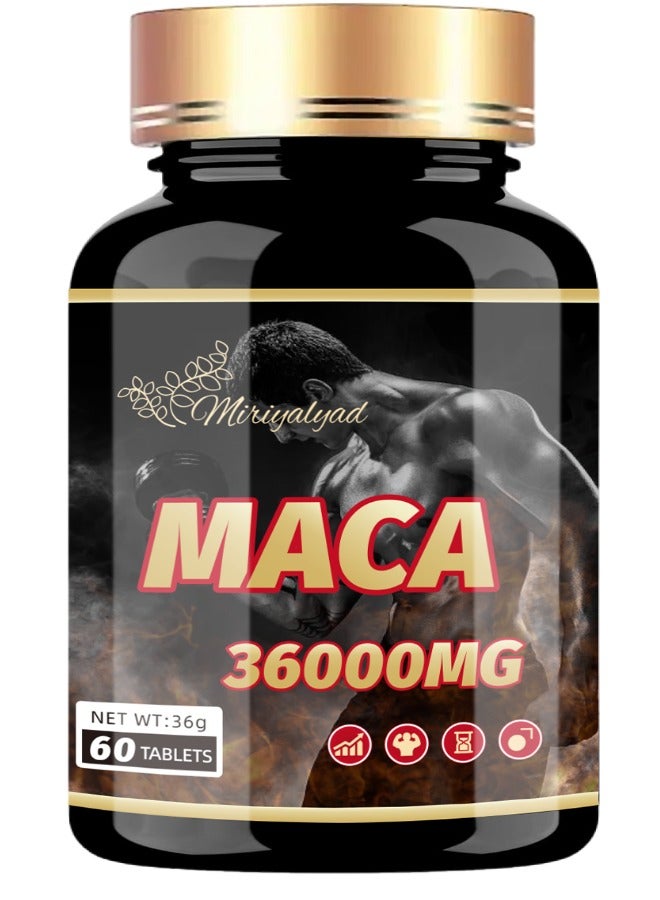 miriyalyad Maca Tablets| Eliminate Fatigue |  Improve Sleep Quality | 60 Tablets/Bottle Supplement Fitness Edible Dietary  - Image 1