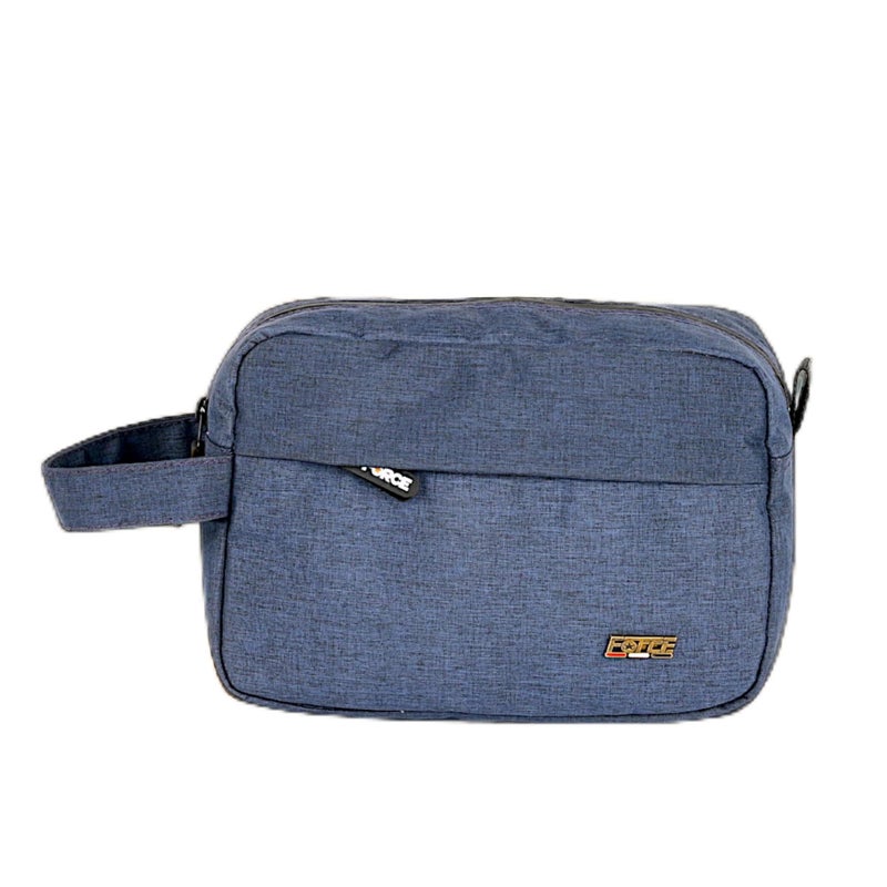 Force Premium Linen Dopp Kit | Toiletry and Accessory Handbag | Men and Women | Dark Navy