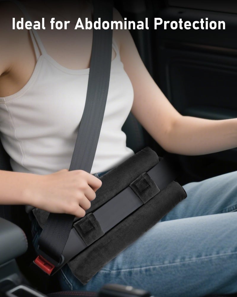 BELINOUS Seat Belt Pillows for Post Mastectomy Surgery, Seatbelt Chest Cushions After Heart Surgery for Car, Port Pillows for Chemo and Breast Cancer Patients' Comfort (Black) - Image 5