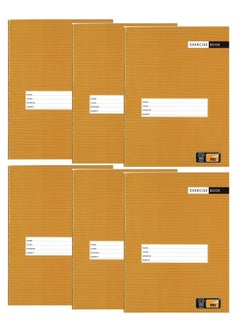 Psi 6-Piece Four Lined Exercise Notebook 160 Pages A5 Size  - Image 1
