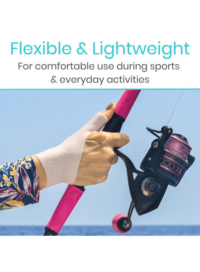 Vive Gel Thumb Wrist Support (Pair) - Hand Brace Cool Wrap For Arthritis Dequervains Tenosynovitis, Sprained Joint Pain, Left and Right Hand Stabilizer - Soft Comfort Splint For Tendonitis Strain - Image 3