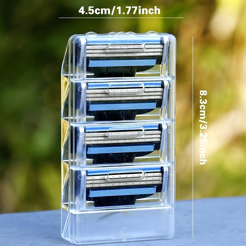 Men Safety Razor 4 Layer Stainless Steel Blade Reusable Hair Removal Tool For Shaving - Image 2