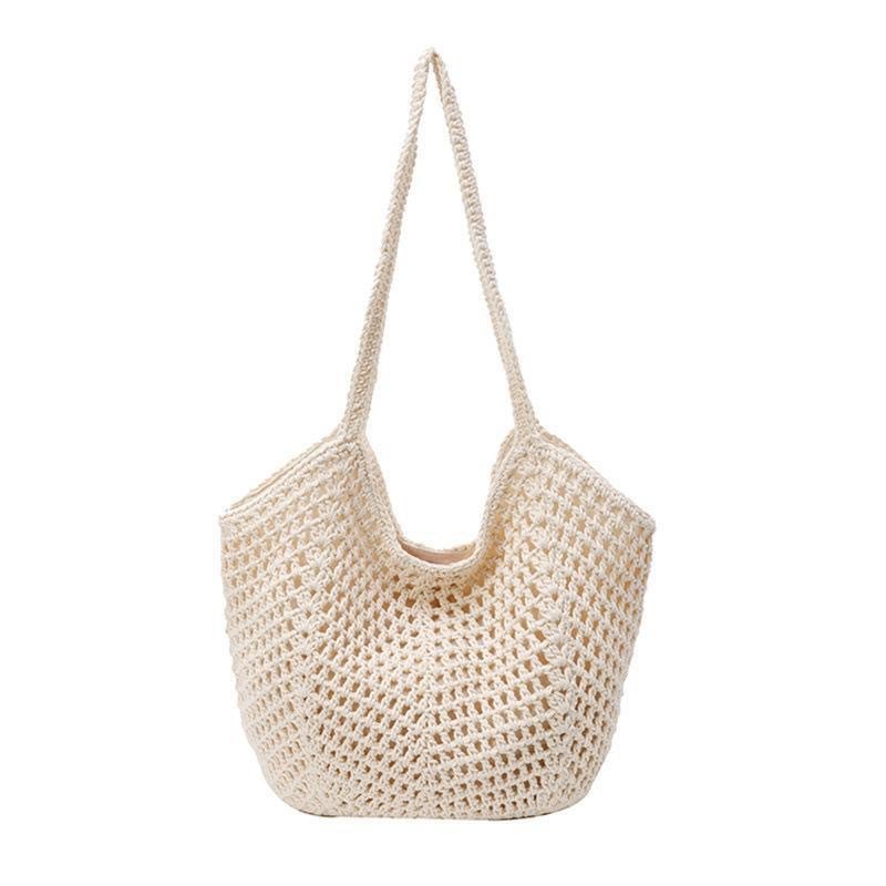 Woven Straw Beach Crossbody Bag - Image 5