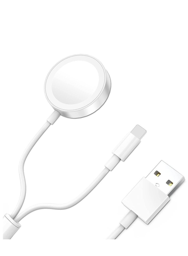 ELTRAZONE Compatible with Apple Watch Charging Cable Series 7 / 6 / SE / 5 / 4 / 3 / 2 / 1 All Series, Just Place it on and Charge, Convenient to Carry - Image 1