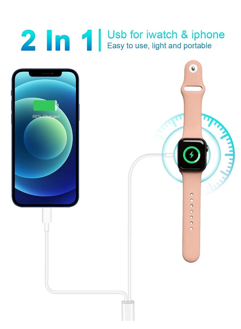 ELTRAZONE Compatible with Apple Watch Charging Cable Series 7 / 6 / SE / 5 / 4 / 3 / 2 / 1 All Series, Just Place it on and Charge, Convenient to Carry - Image 2