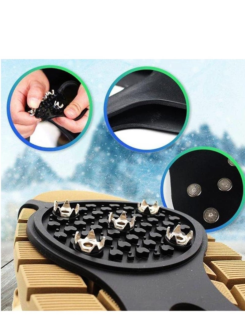 general Universal Non-Slip Gripper Spikes, 2026 New 5-Claw Non Slip Ice Cleats for Shoes Boots, Ice Traction Cleats for Walking Hiking Climbing Fishing - Image 2
