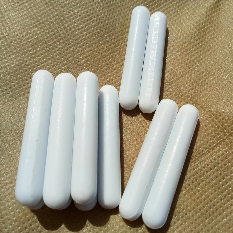 BBTCTY محرك مغناطيسي شريط التحريك PTFE خلاط مغناطيسي قضبان التحريك (7X40 مم، شكل أسطوانة، 10 قطع) - Image 4