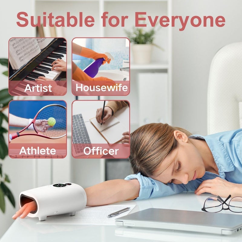 AERLANG Birthday Gifts for Women Husband Gifts Hand Massager Hand Massage Machine with Heat and Compression Electric Hand Massager for Arthritis and Carpal Tunnel Cordless Massagers Gift for Men mom - Image 5