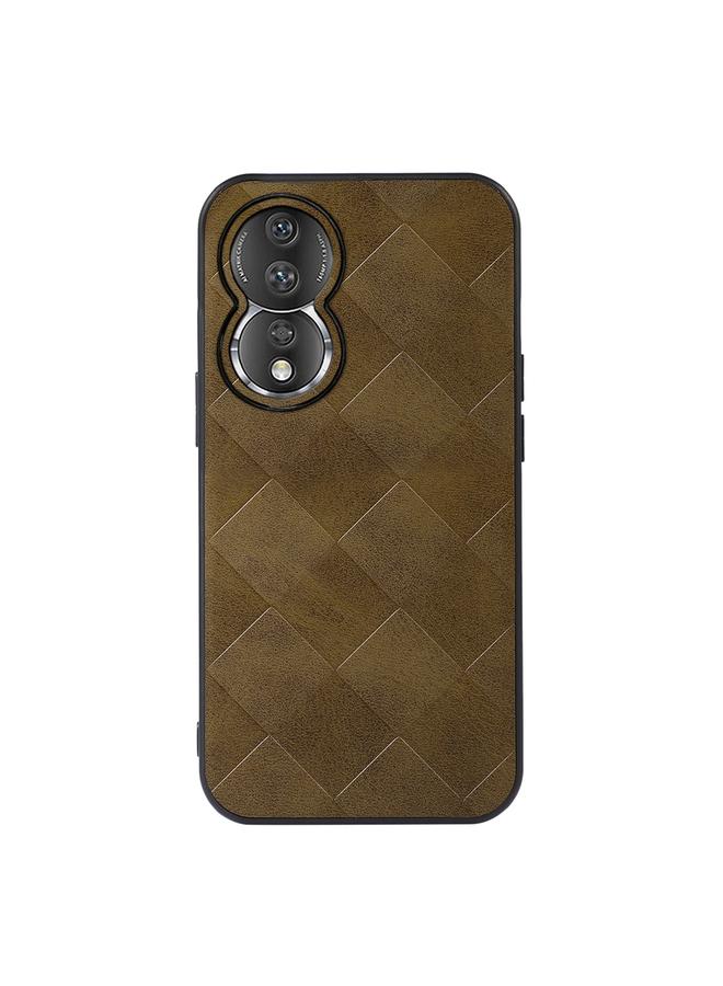 Zaboon Case For Honor 80 Weave Plaid PU Phone Case - Image 1