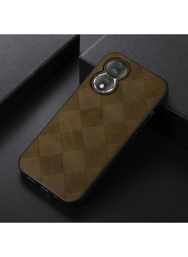 Zaboon Case For Honor 80 Weave Plaid PU Phone Case - Image 2