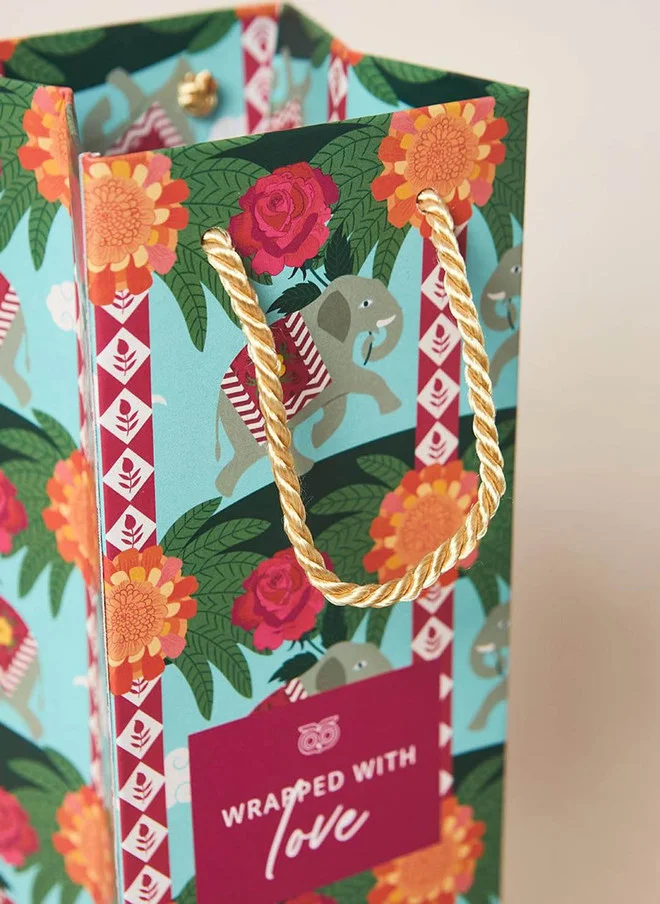 Chumbak  Royal Tuskar Bottle Bag with Gift Tag  | Best Price UAE