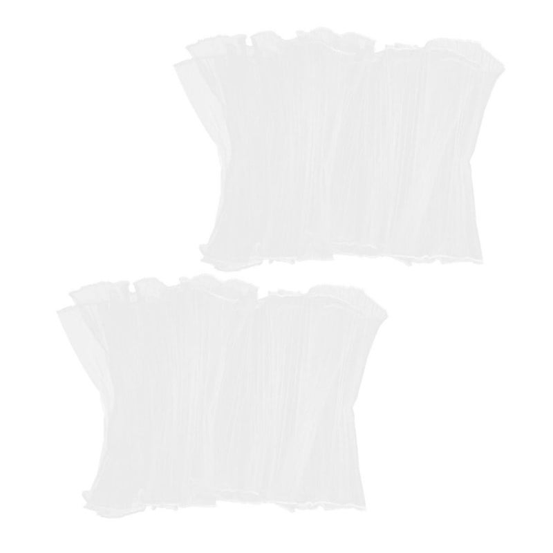 2Pcs Wrinkled Mesh Flower Wrapping Paper Pearl Edge For Wedding Floral - Image 2