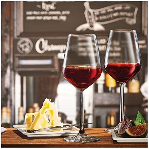 RAGYULA Crystal Wine Glasses 360 ML Red Wine Glasses Champange Wine Glasses Set of 4 - Image 2