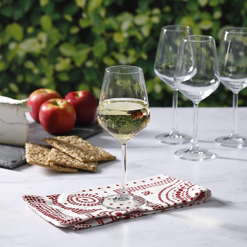RAGYULA Crystal Wine Glasses 360 ML Red Wine Glasses Champange Wine Glasses Set of 4 - Image 3